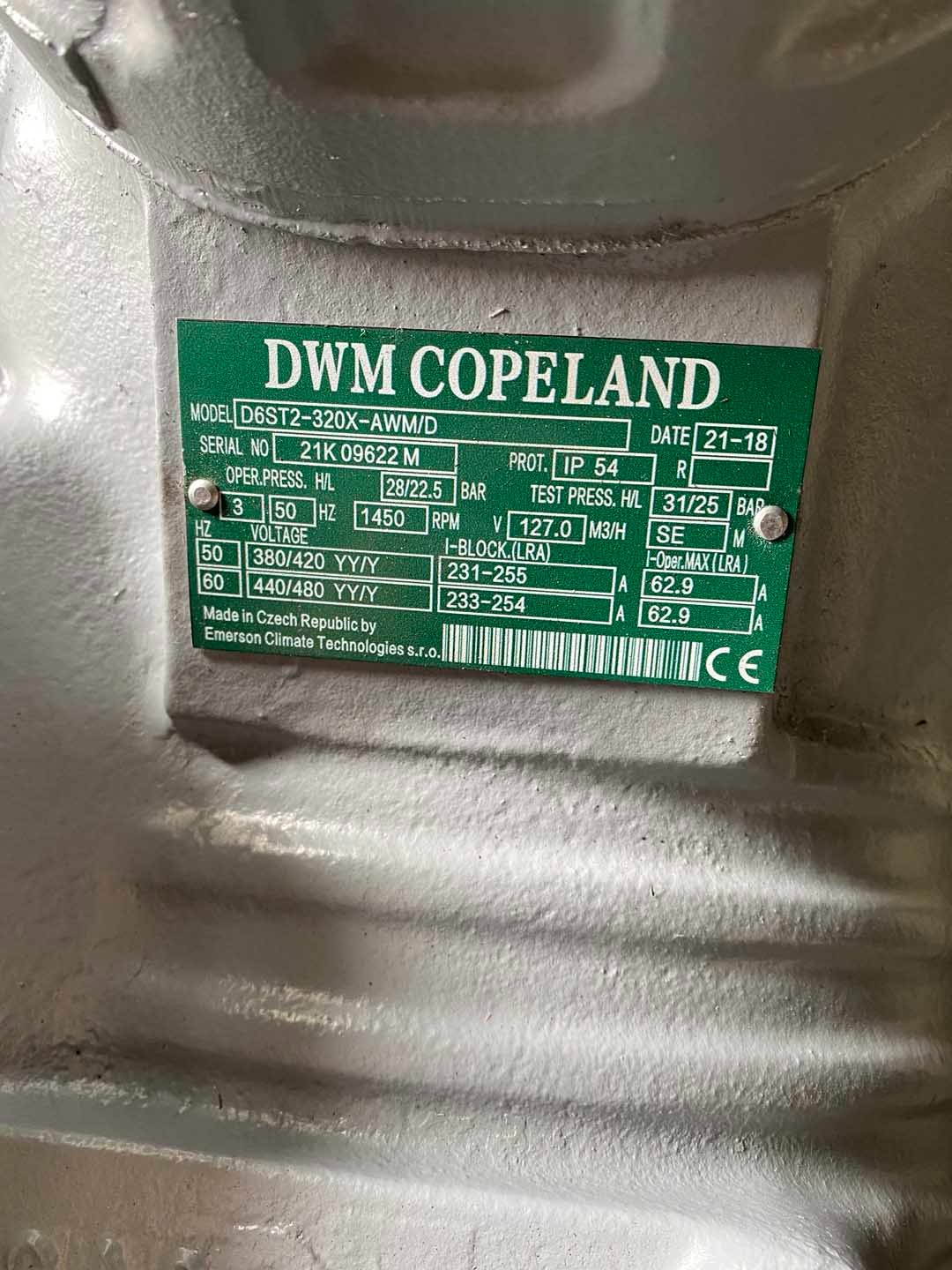 D6ST2-320X-AWM Emerson Copeland Refrigeration Compressor